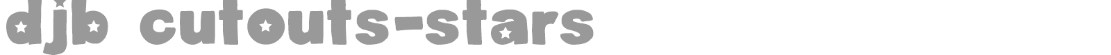 DJB Cutouts font preview